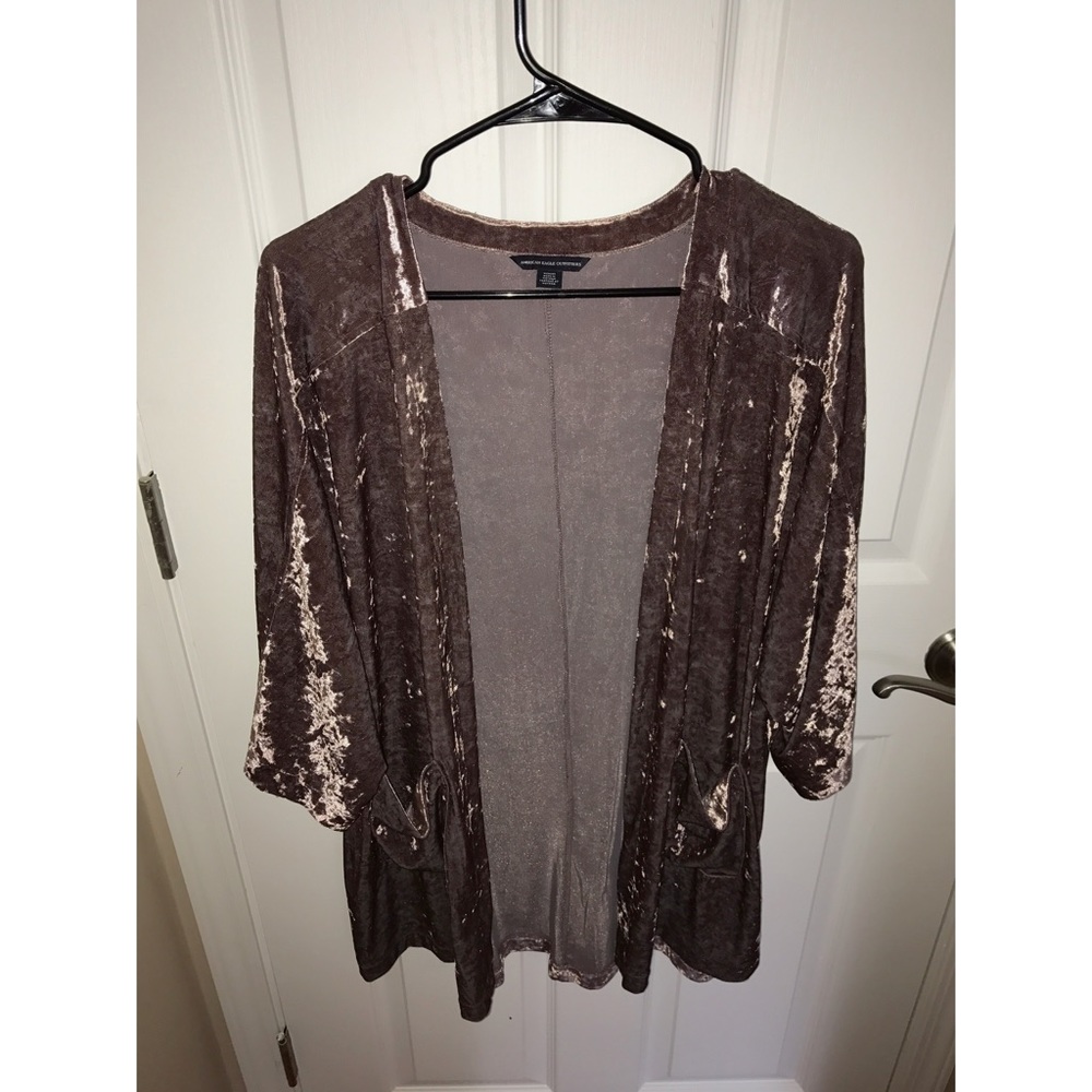 Pink Crushed Velvet Sweater
